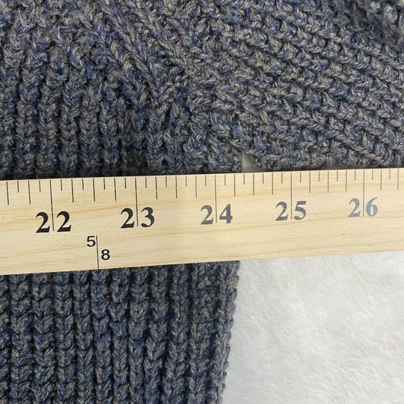 LL Bean Sweater Mens XL Tall XLT Organic Cotton Waffle Knit 1/4 Zip Thick 508975 - Picture 7 of 9